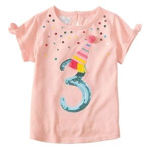 Mud Pie Girl Three Birthday Tee Size 3T